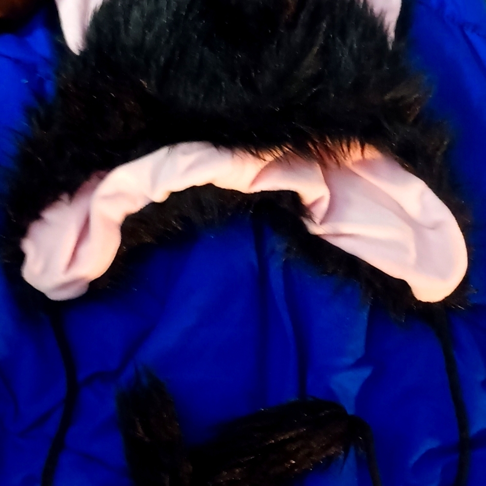 Hot Topic Black Fuzzy Hat